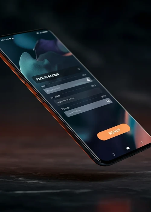 Registrierungsformular des Viking Luck Casinos mit Eingabefeldern für E-Mail, Passwort und Bestätigung, um den Start ins Spiel zu erleichtern.